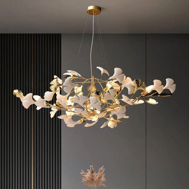 Ginkgo Luxury Chandelier Style D - 8 Lights: L 39.4''(100cm) x H 17.7''(45cm)Blushlighting