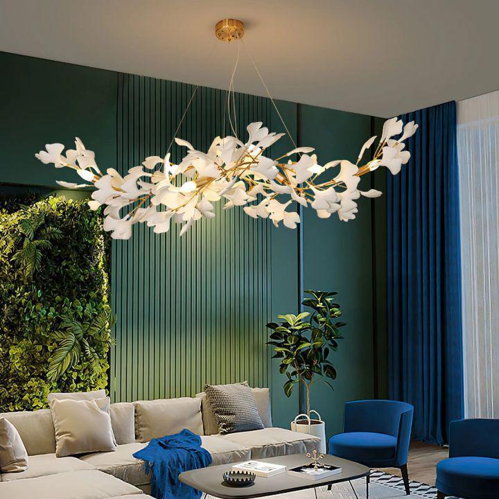 Ginkgo Luxury Chandelier Style F - 10 Lights: L 47.2''(120cm) x W19.7''(50cm) x H 59''(150cm)Blushlighting