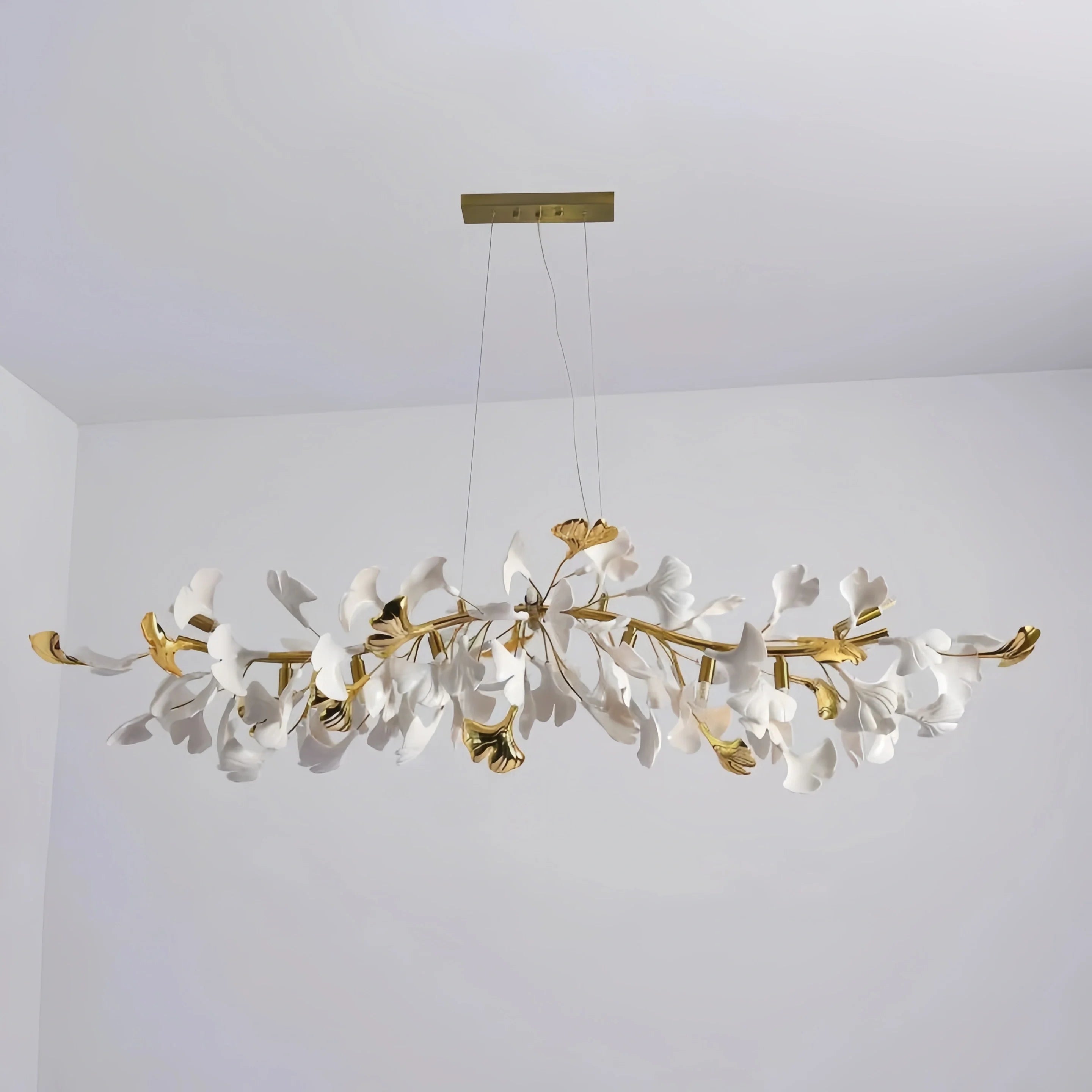 Ginkgo Luxury Linear Chandelier Style C-L 59″(150cm) x W 17.7″(45cm) x H 17.7″(45cm) (G9*12)-