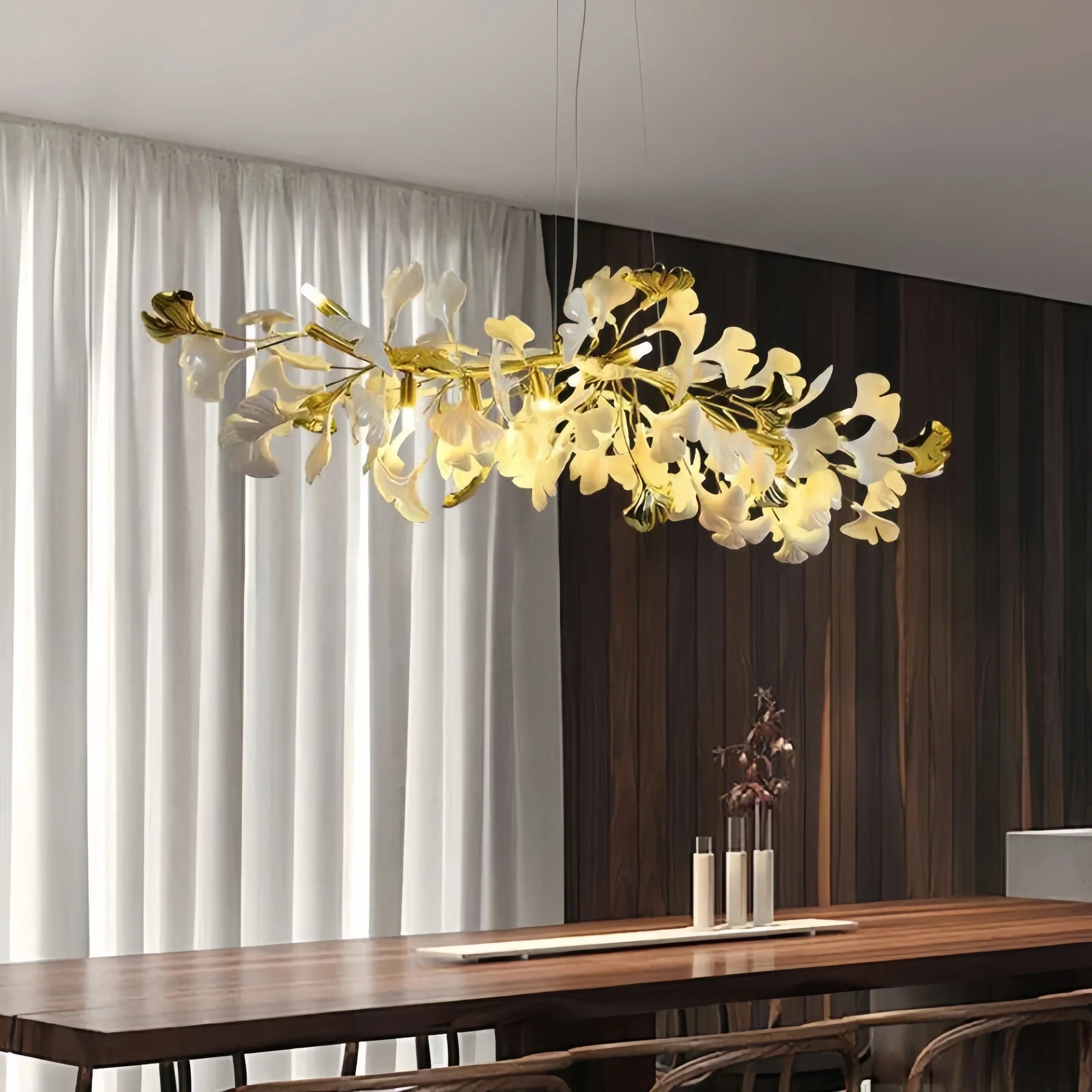 Ginkgo Luxury Linear Chandelier Style C-