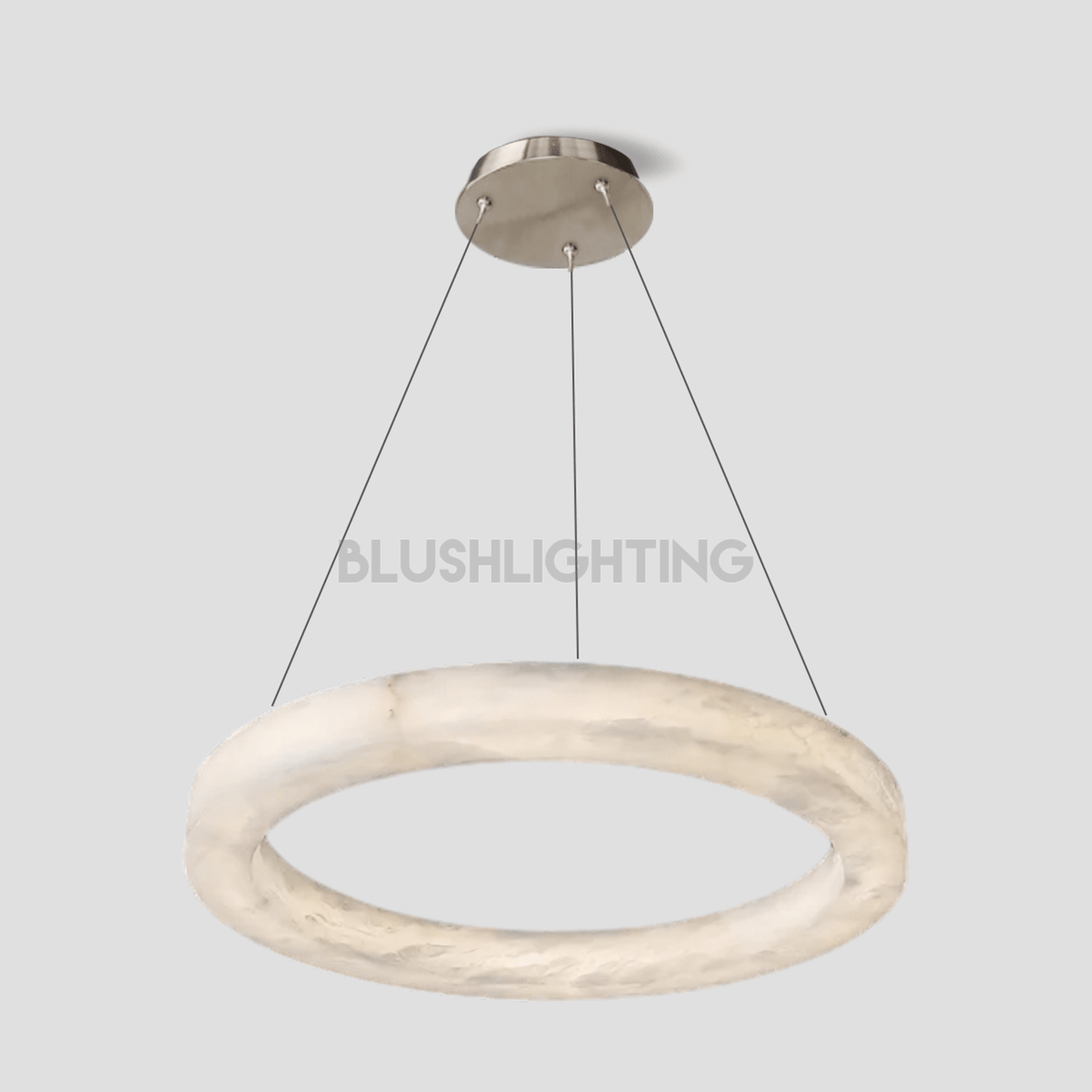 Glacera Alabaster Round Chandelier 19'' 27'' 36'' 60''D - D 60‘’ChromeBlushlighting