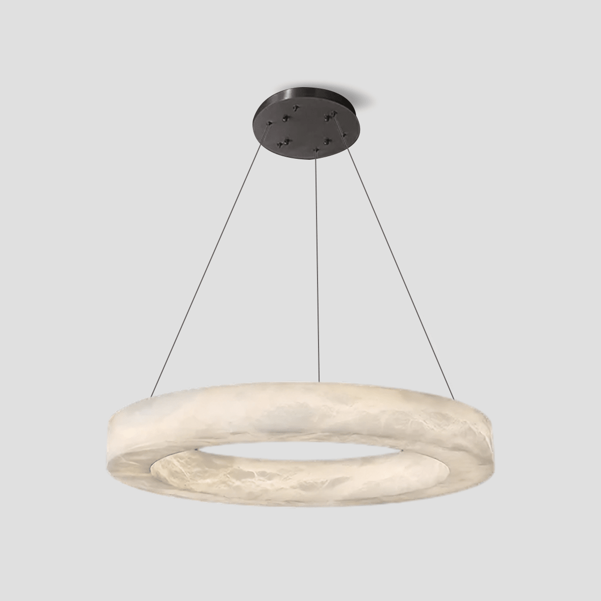 Glacera Alabaster Round Chandelier 19'' 27'' 36'' 60''D - D 19.7"BronzeBlushlighting