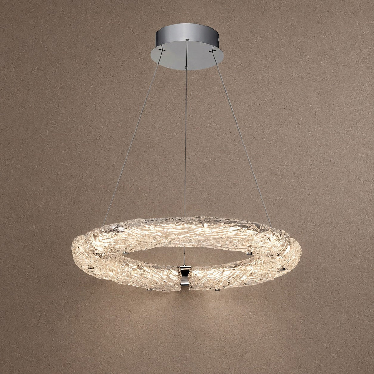 Glitter Glamorous Modern Glass Chandelier - Ø23.6" × H3.3" (Ø60 × H8.5 cm)Blushlighting