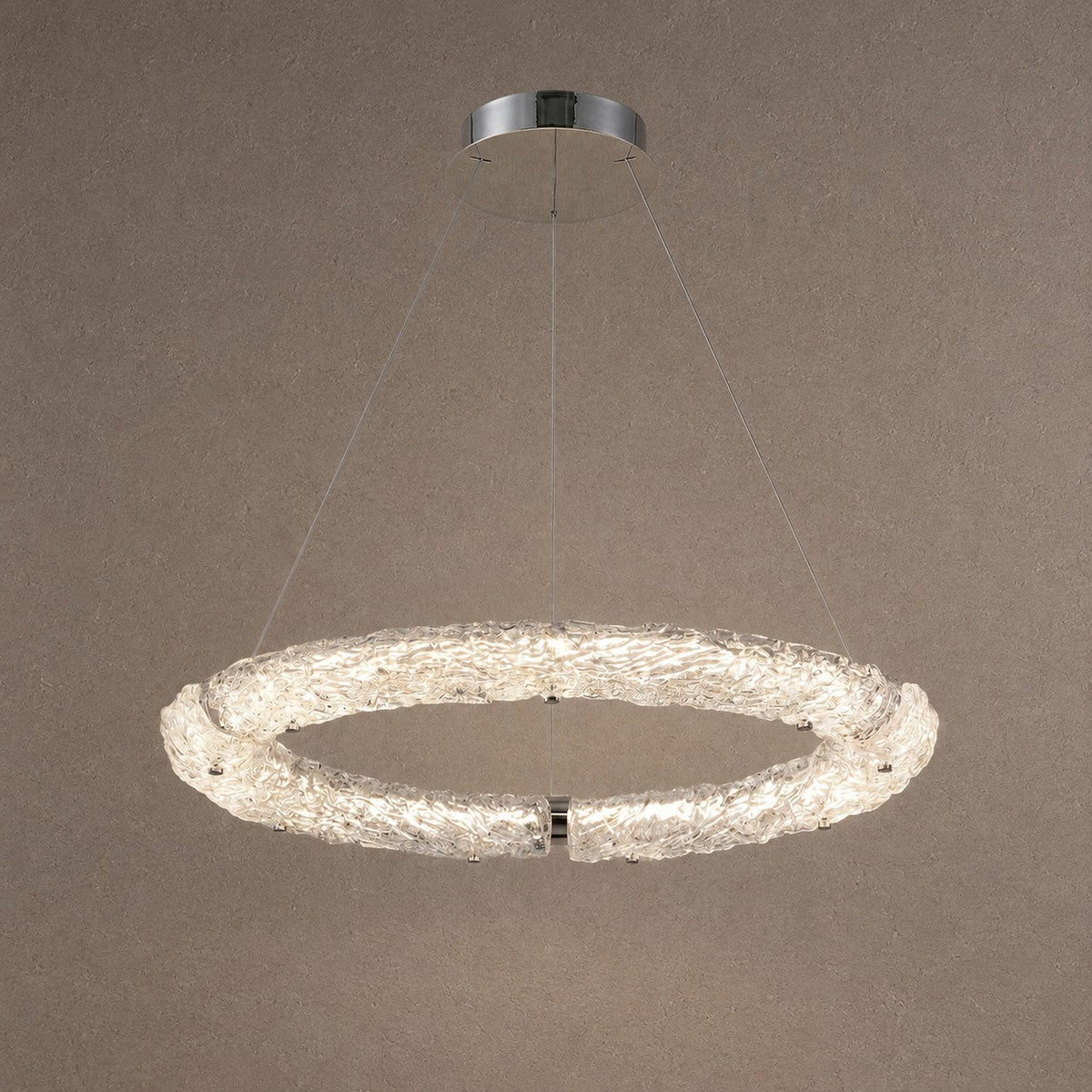 Glitter Glamorous Modern Glass Chandelier - Ø31.5" × H3.3" (Ø80 × H8.5 cm)Blushlighting