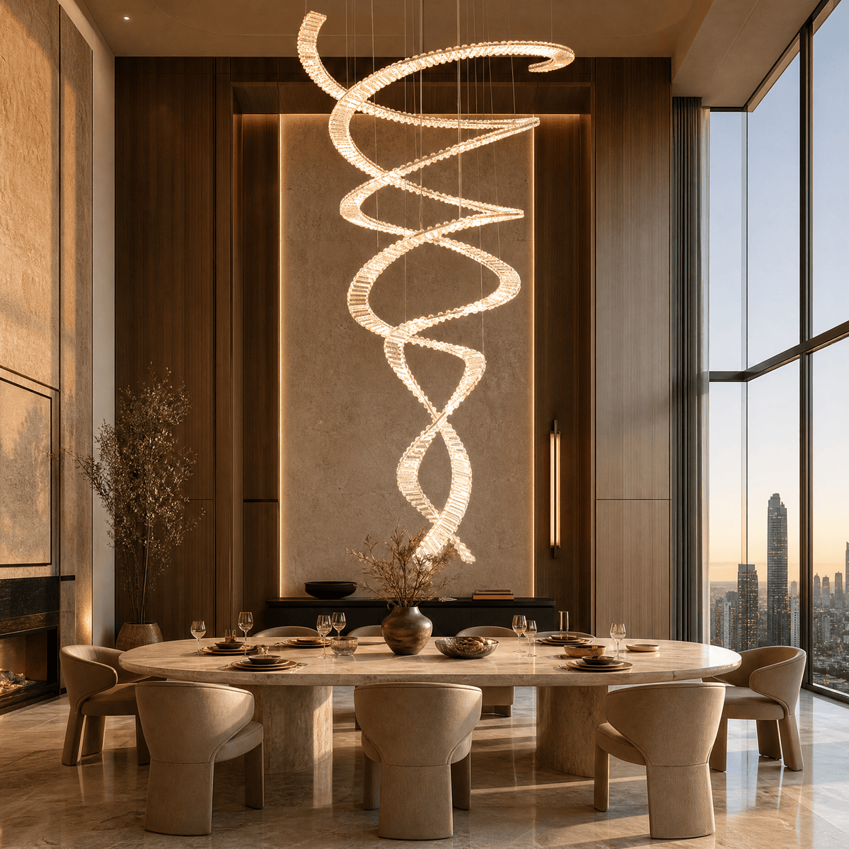 Globo Crystal Halo Chandelier - W1000*1000*H2050mmBlushlighting
