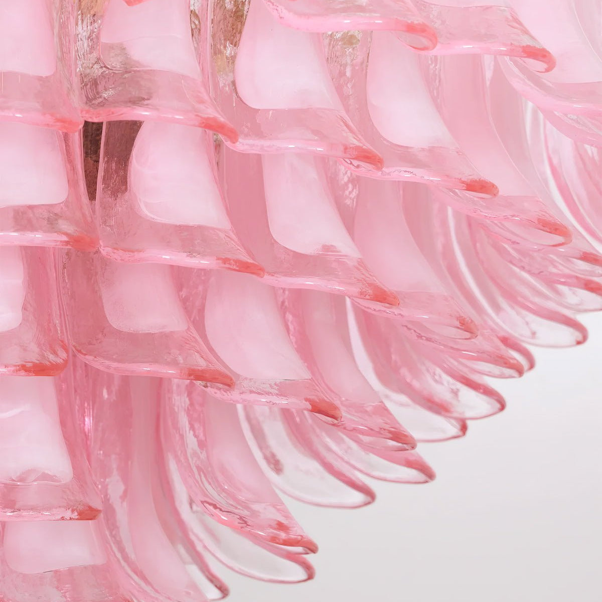 Gold & Pink Barcelona Murano Chandelier with 16 E14 Bulbs-Blushlighting-Blushlighting