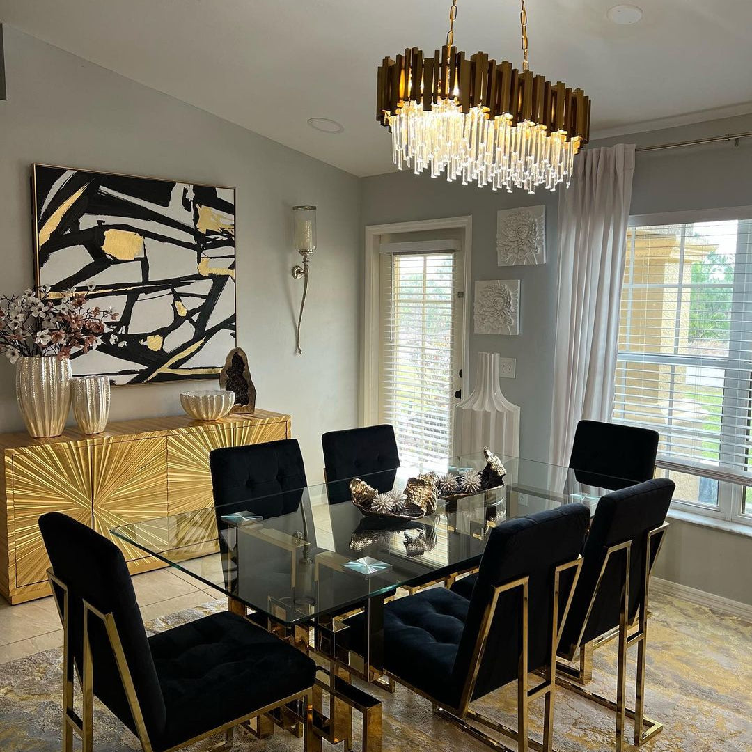 Gold/Silver Round Modern Tiered Metal Crystal Chandelier - Round: 1 Layer D15.7"*H11.8"/4 LightsGoldWarm LightBlushlighting