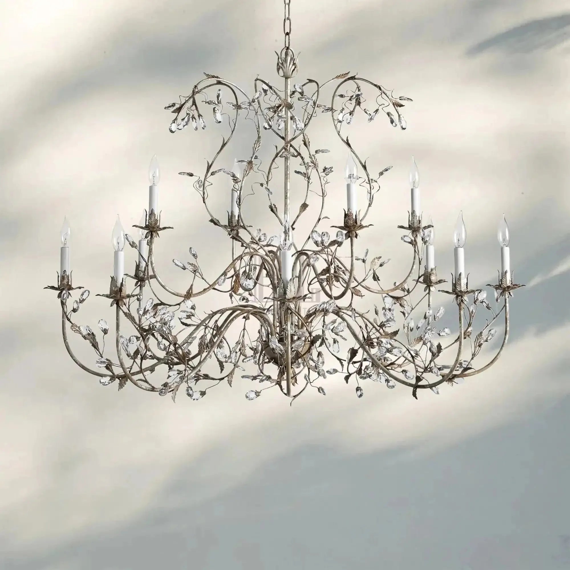 Gothic Claudette 12 - Light Round Chandelier - Blushlighting