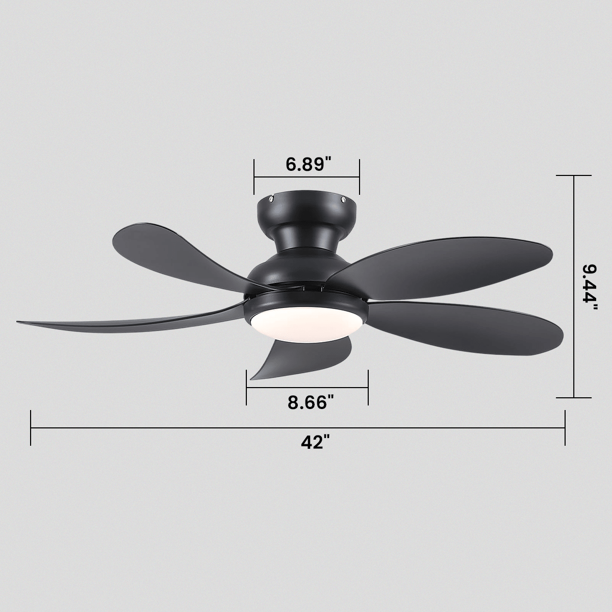 Graceshire contemporary ceiling fan - Blushlighting