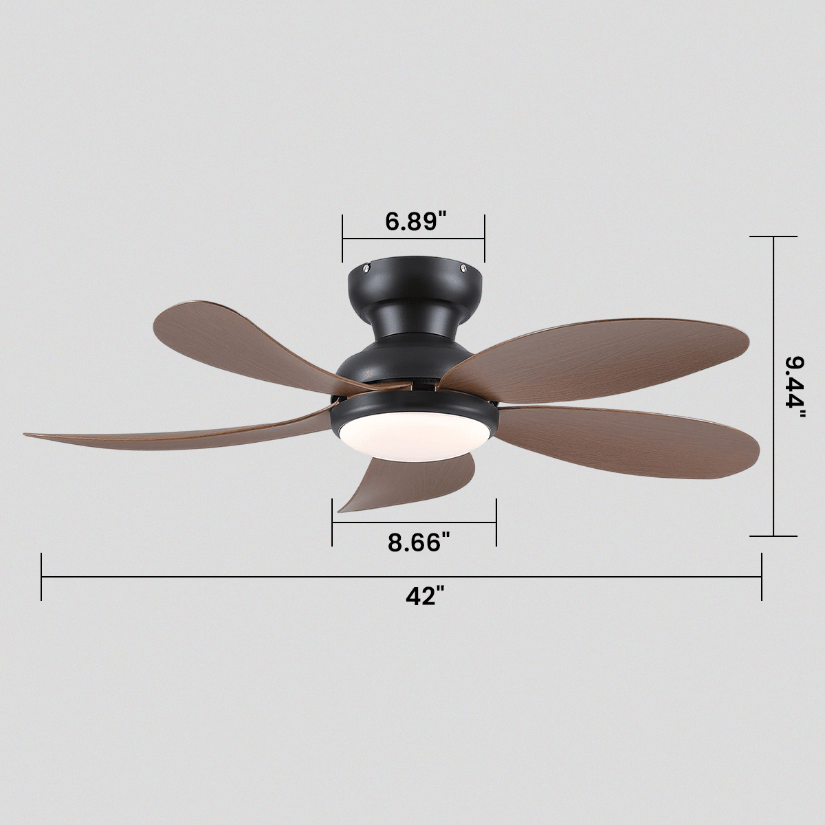 Graceshire contemporary ceiling fan - Blushlighting