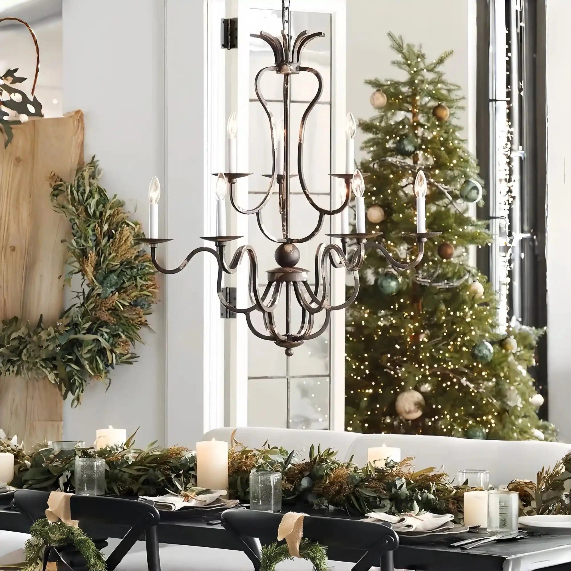 Grand 12 Light Chandelier - Blushlighting