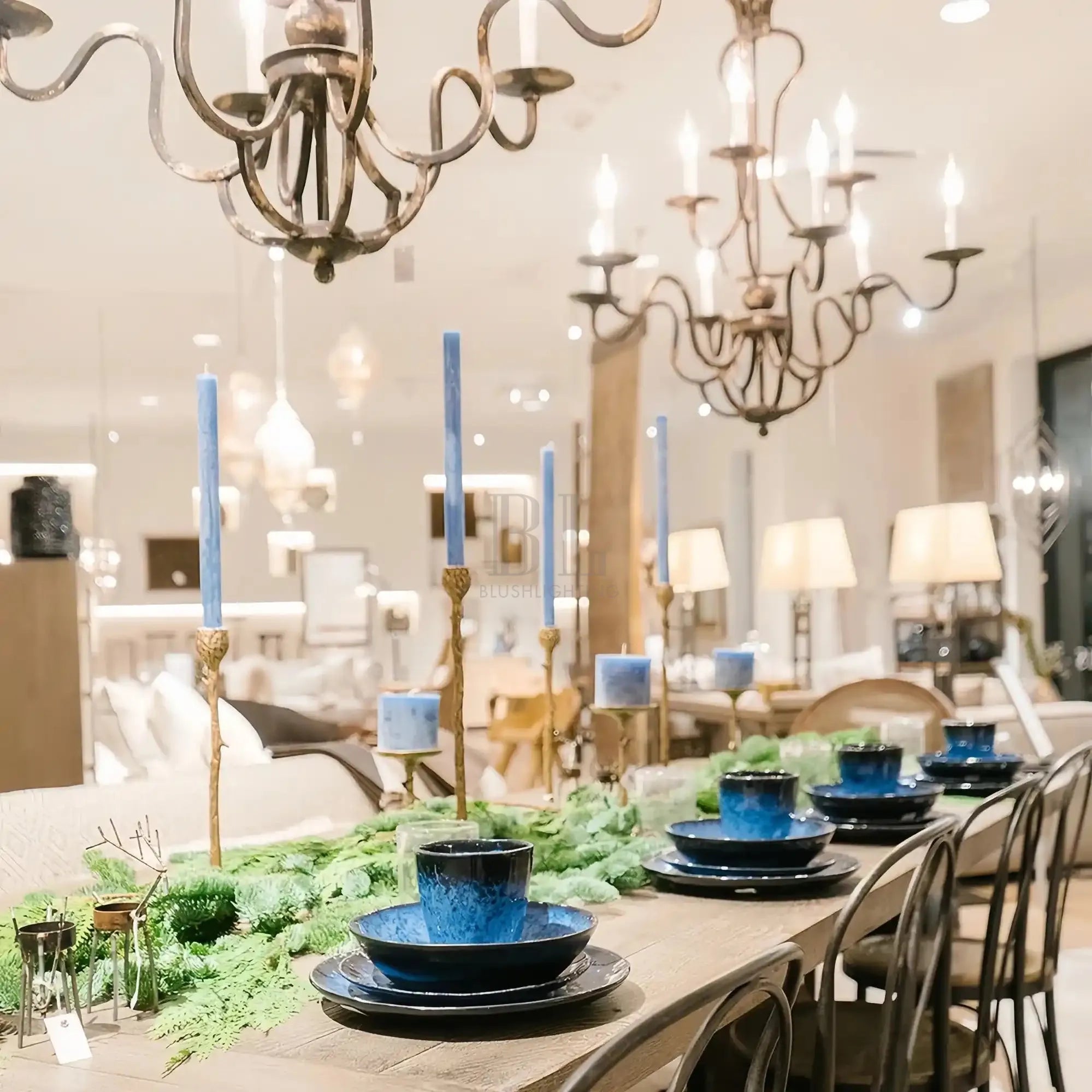 Grand 12 Light Chandelier - Blushlighting