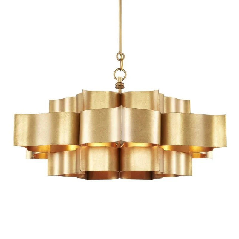 Grand Lotus Large Black Chandelier - Blushlighting