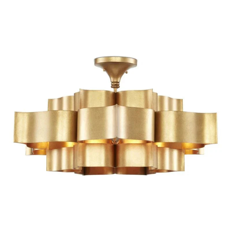 Grand Lotus Large Black Chandelier - Blushlighting