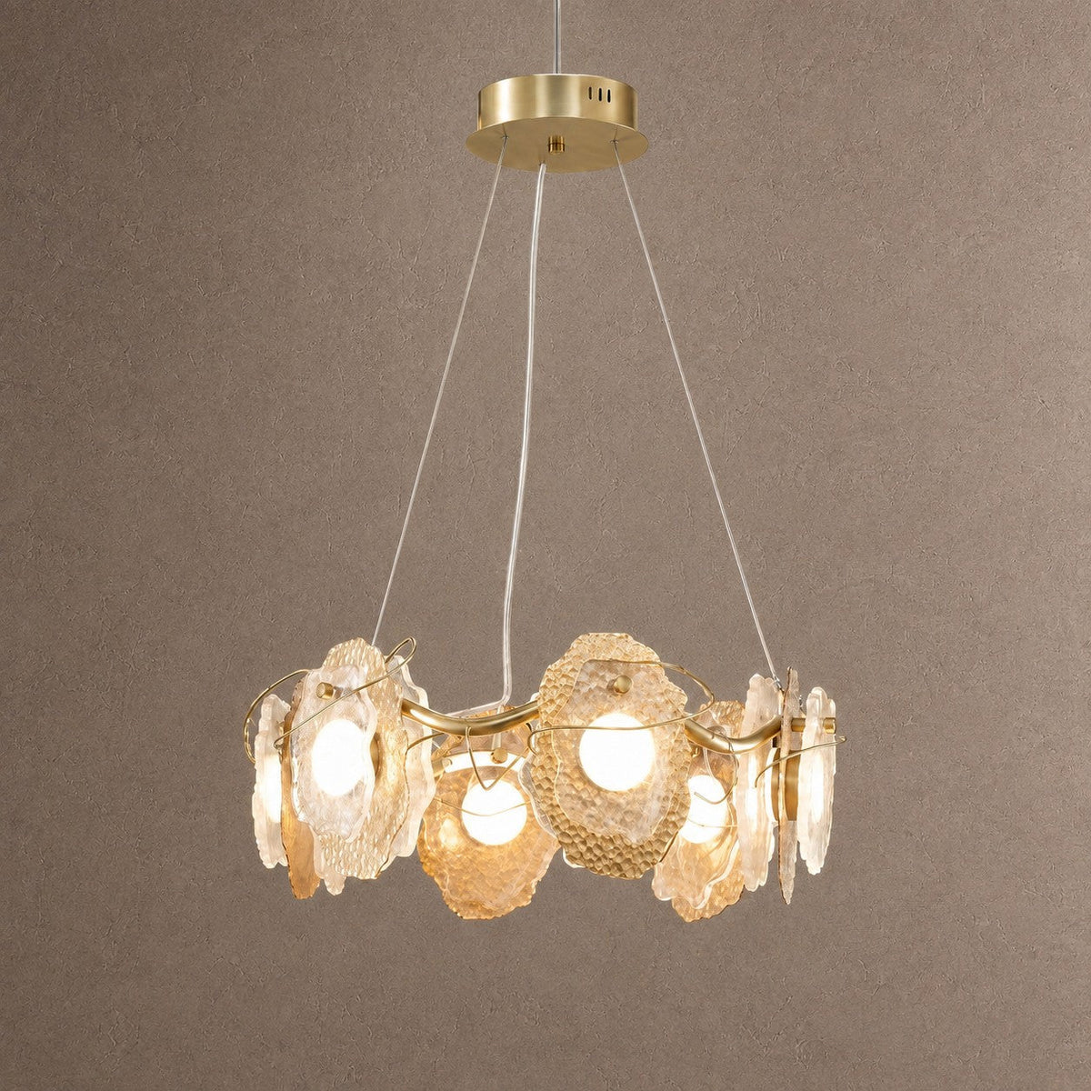 Grape Modern Chandelier For Dining Room - Ø32.7" × H9.4" (Ø83 × H24 cm)Blushlighting