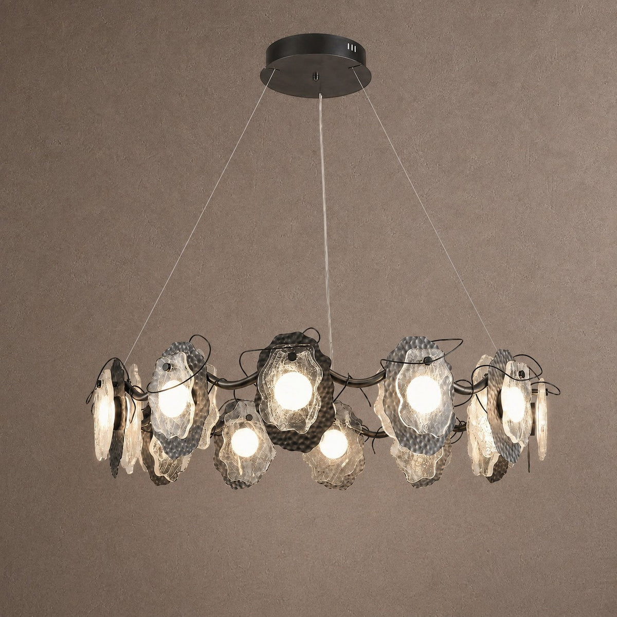Grape Modern Chandelier For Dining Room - Ø41.3" × H9.4" (Ø105 × H24 cm)Blushlighting