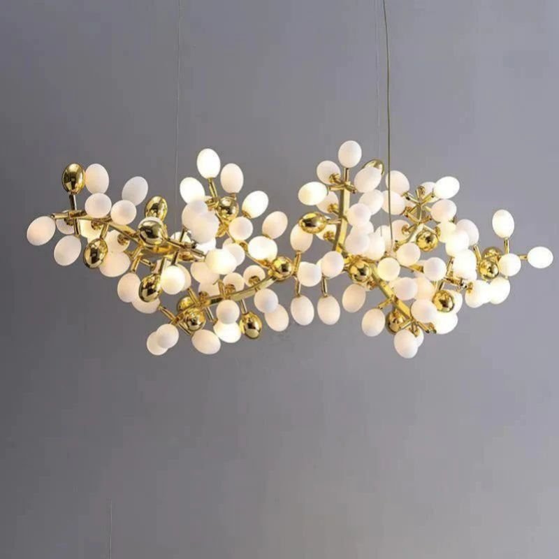 Grapes Horizontal Branch Chandelier - 39.4" L X 15.7" W X19.7" HBlushlighting