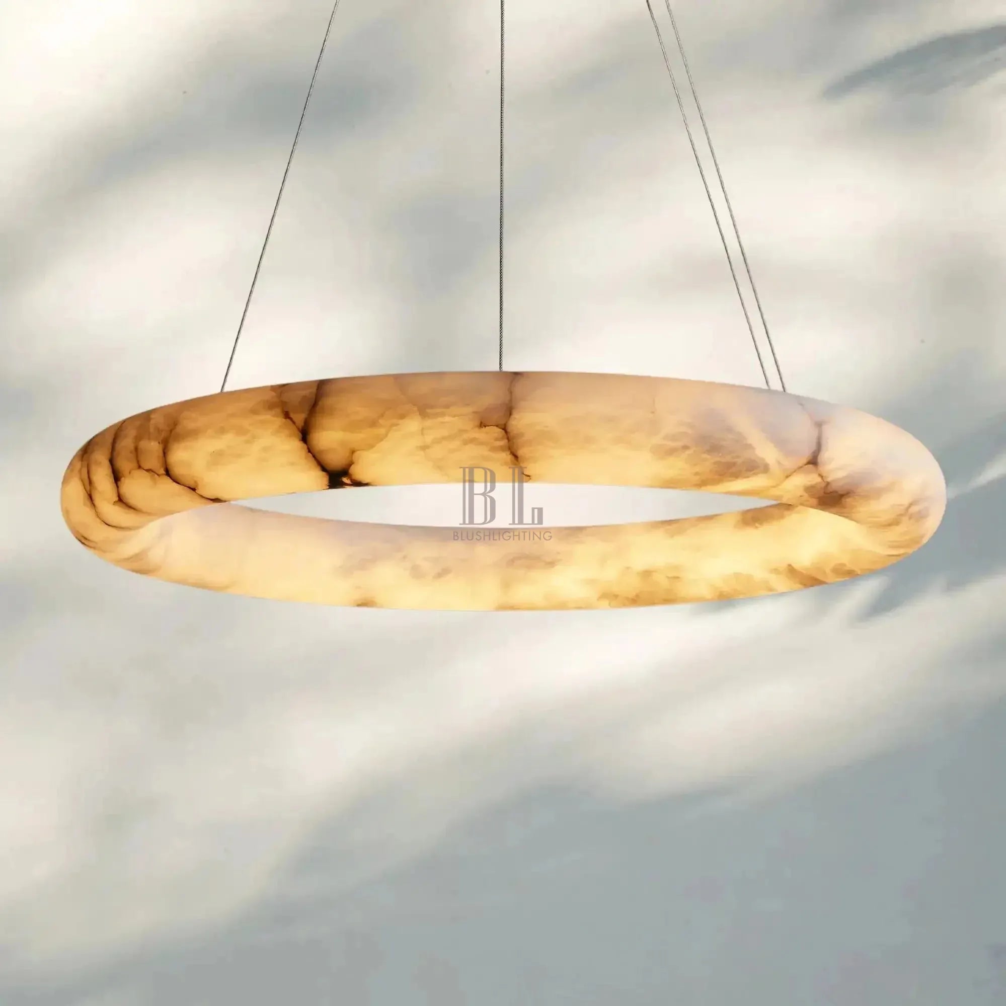 Halima Halo Chandelier - 36"Blushlighting
