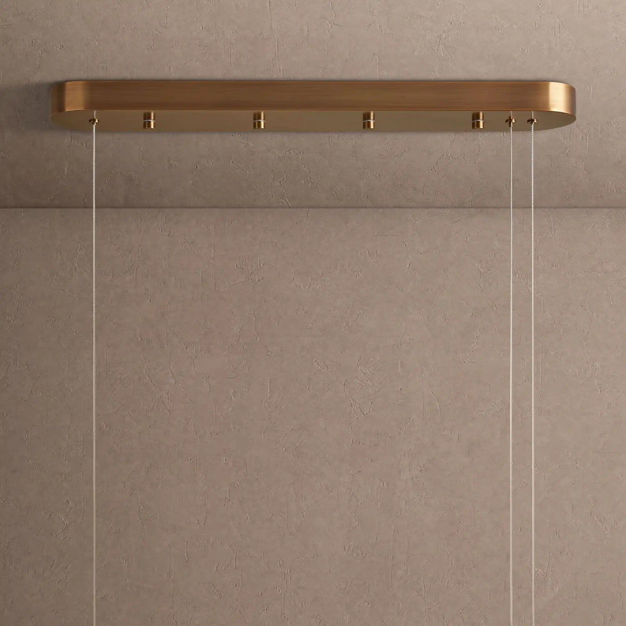 Halima Linear Chandelier in white by Blush Lighting
