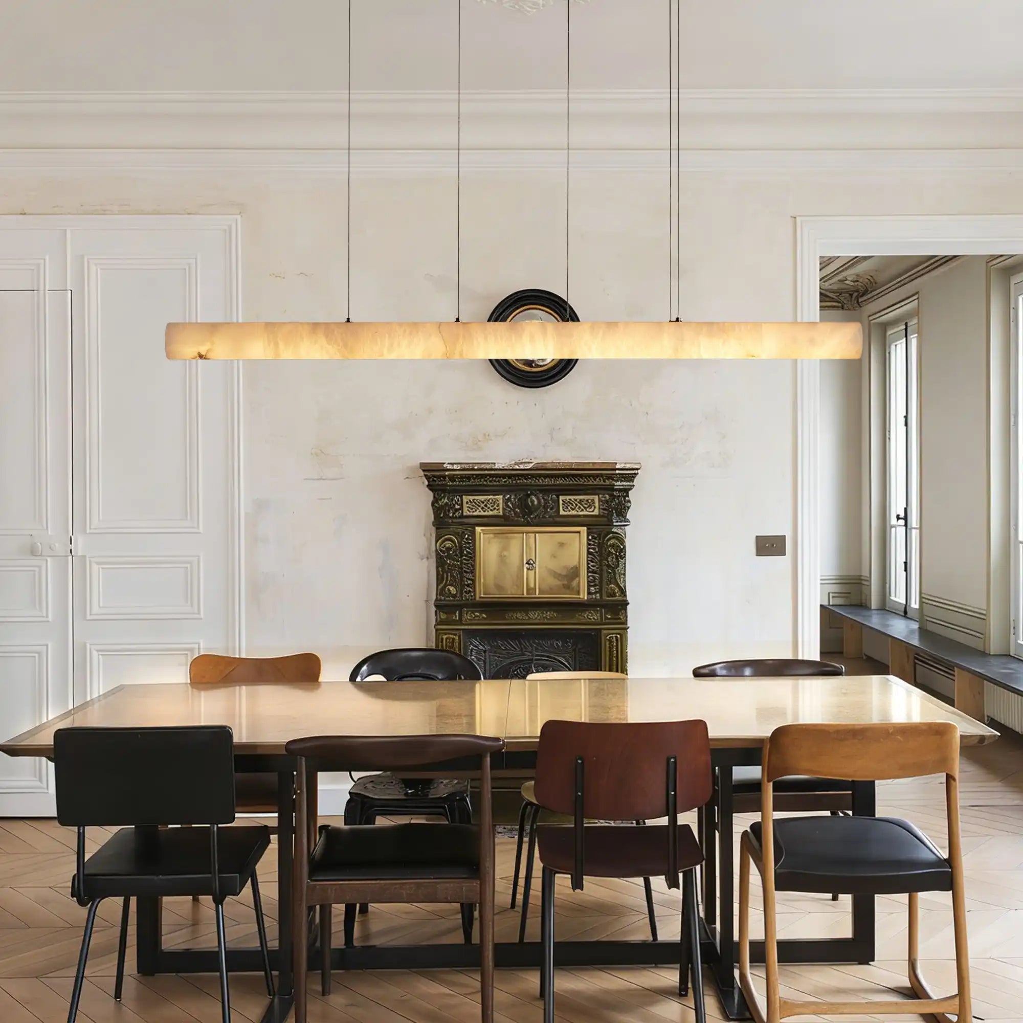 Halima Linear Chandelier - 64"Blushlighting