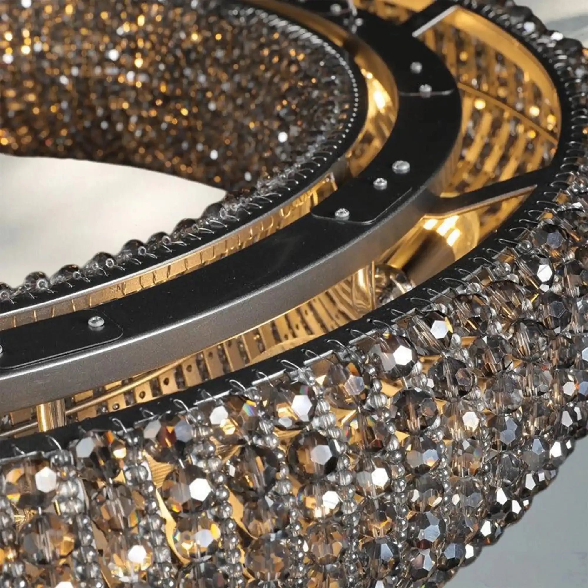 Halo Crystal Round Chandelier 32" 41" 60"-Blushlighting