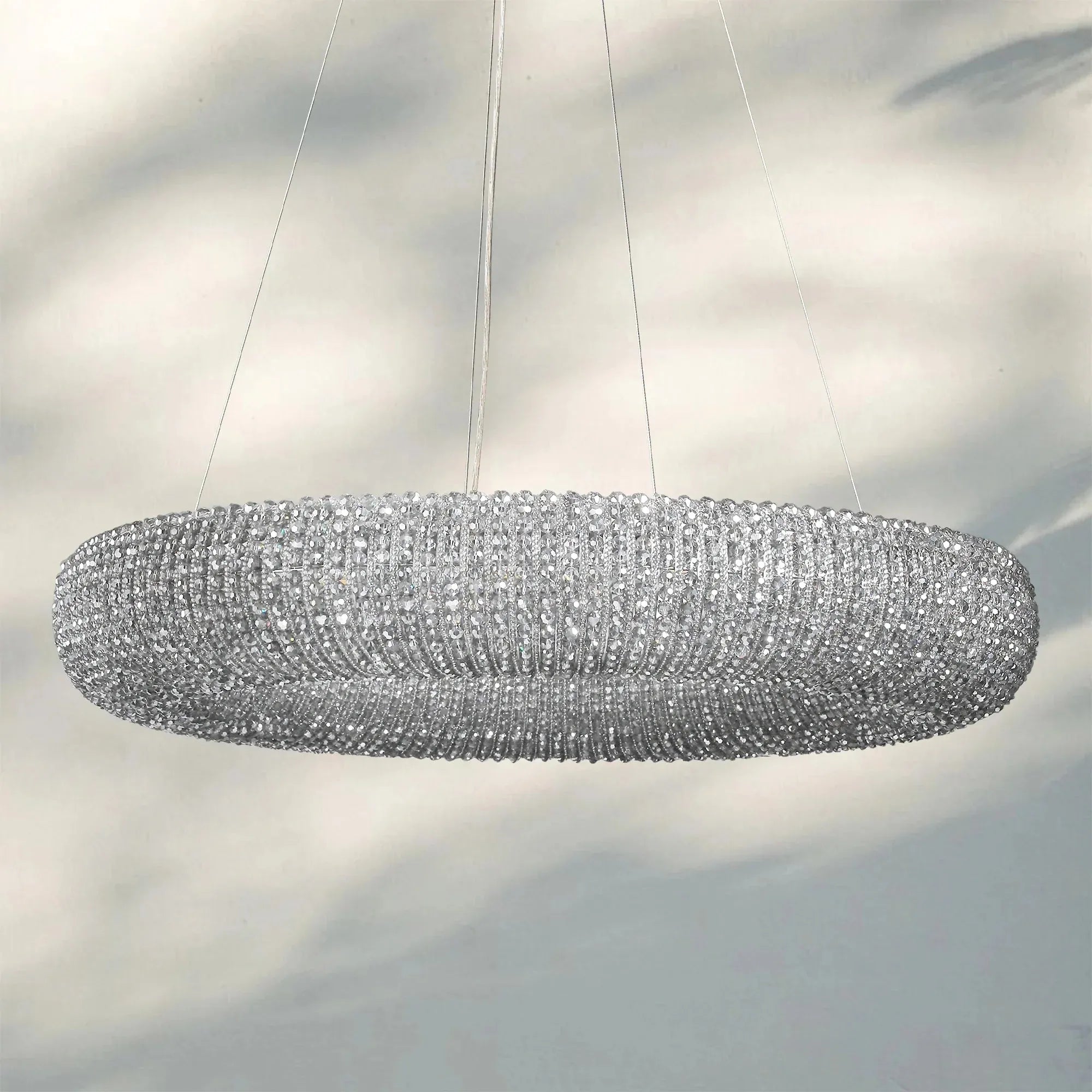 Halo Crystal Round Chandelier 32" 41" 60"-