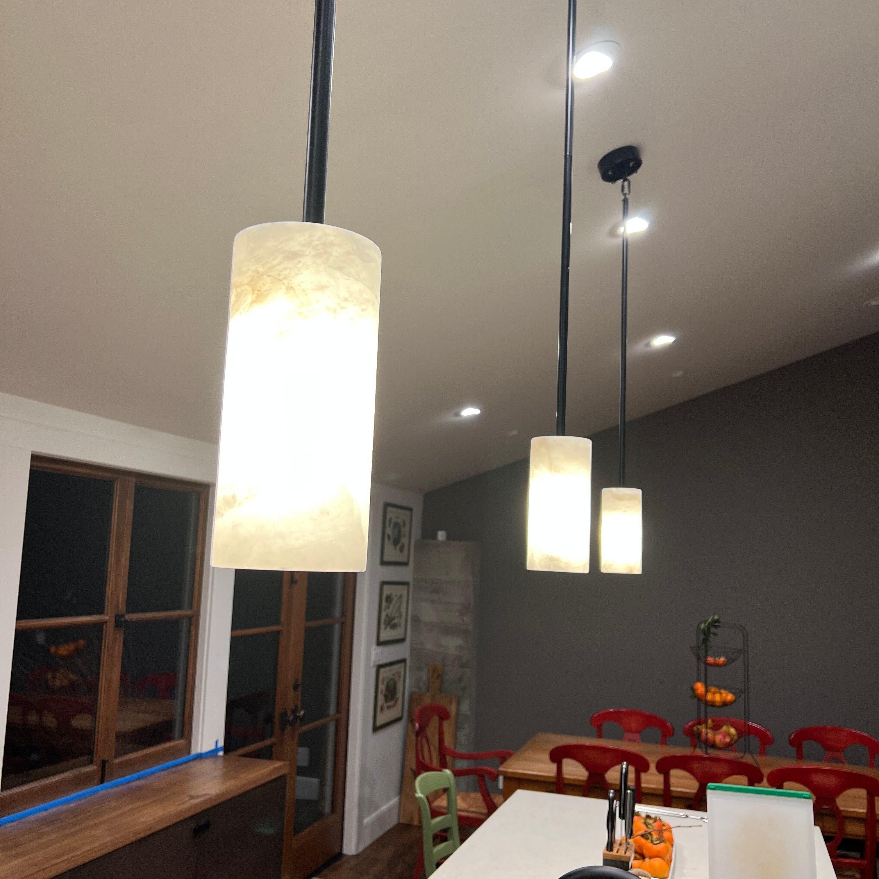 Hand Carved Alabaster Pendent