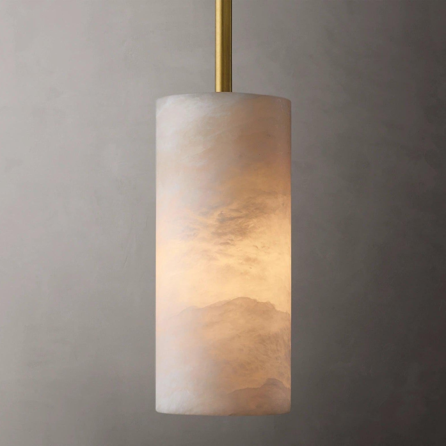 Hand Carved Alabaster Pendent