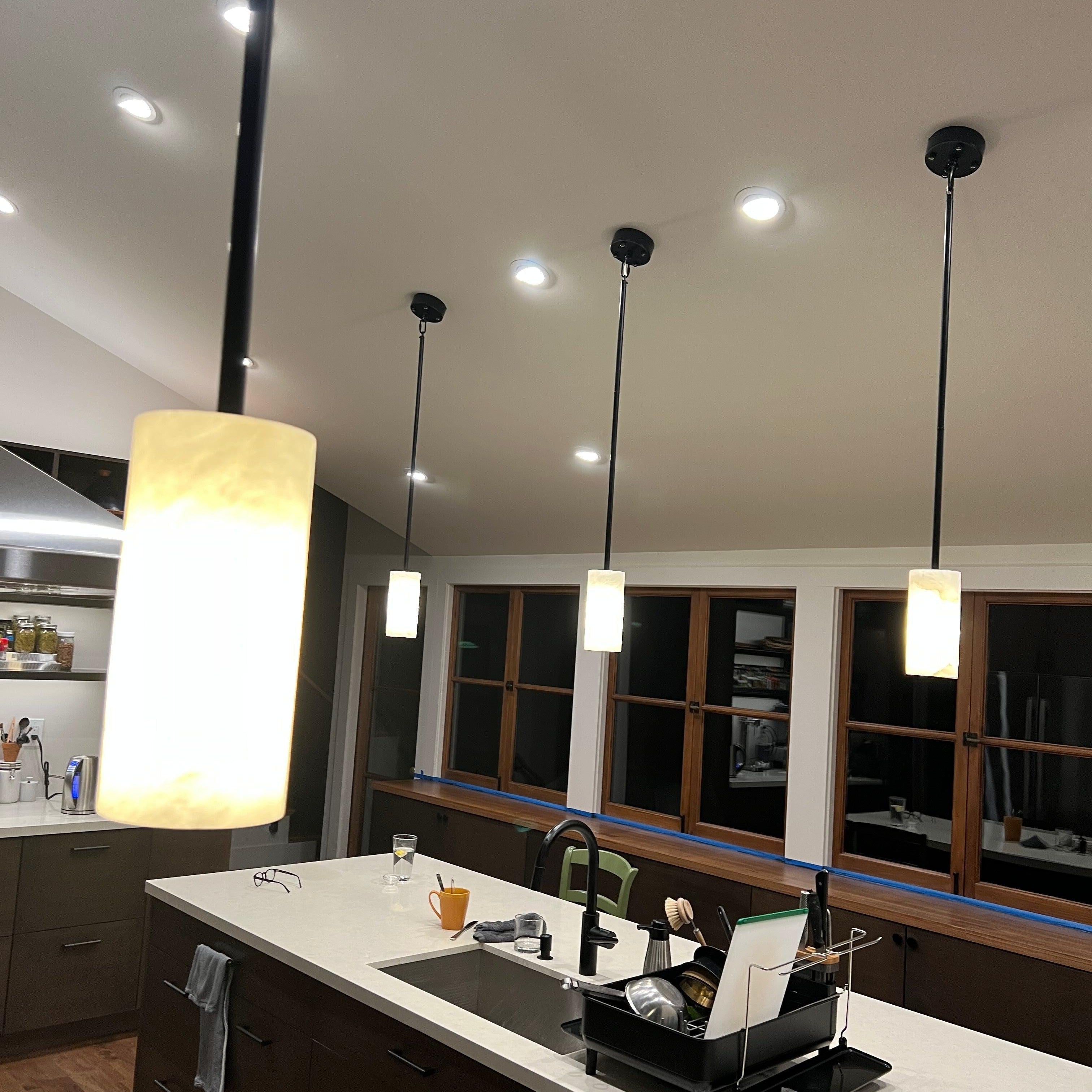 Hand Carved Alabaster Pendent