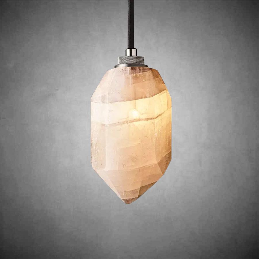 Harlew Calcite Pendant - Polished Stainless SteelBlushlighting