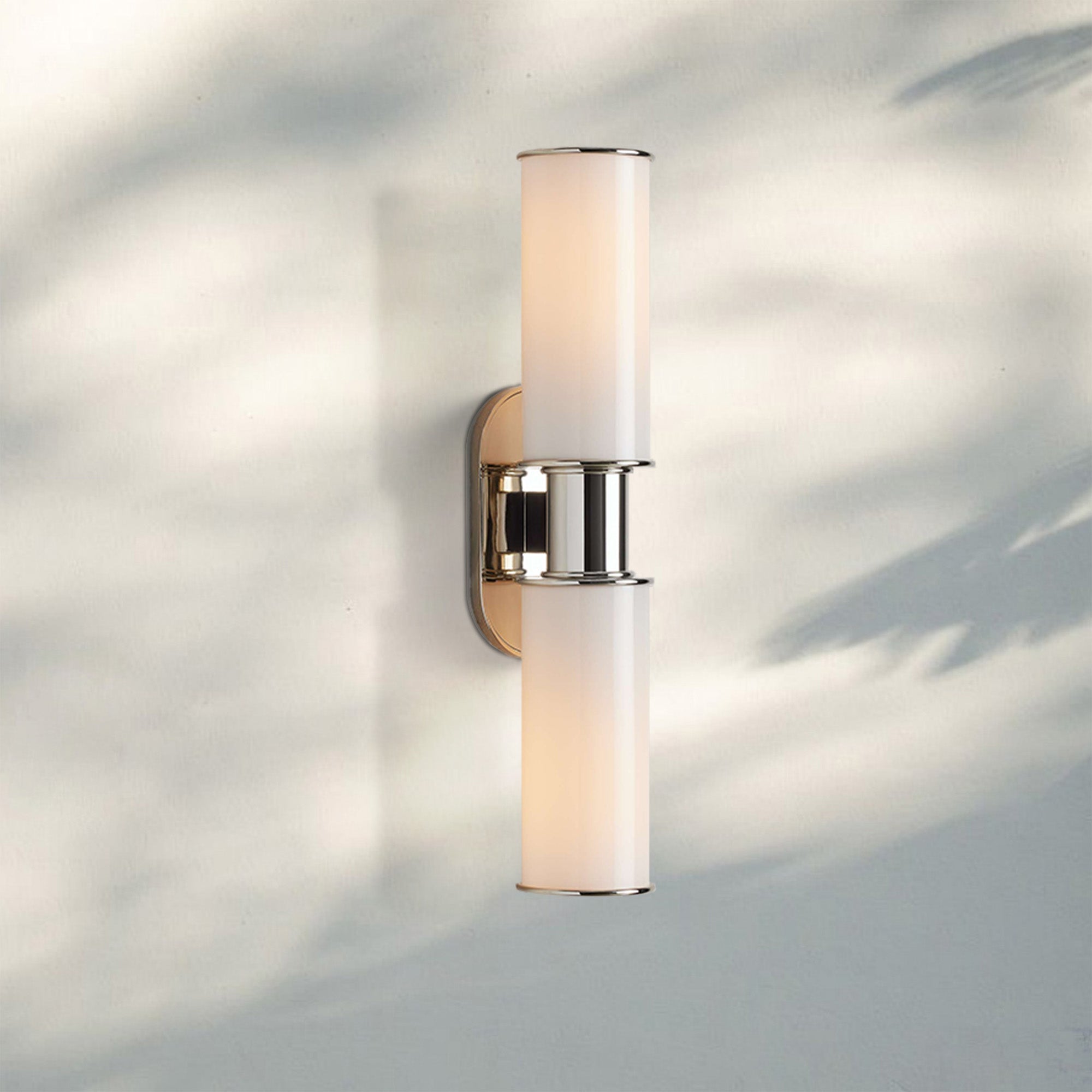 Harline Modern Milk Glass 2-Light Wall Sconce-
