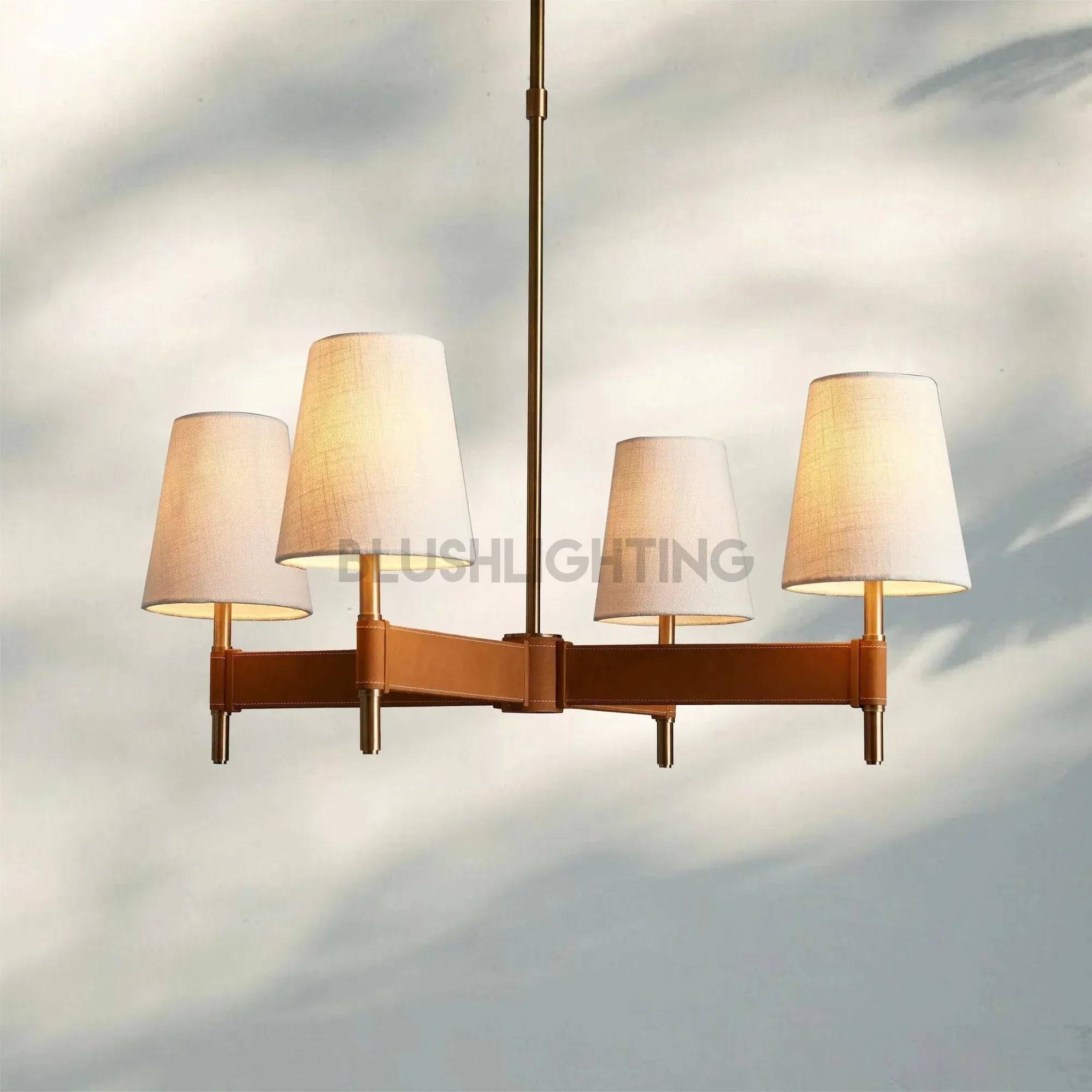 Hasting 4 - Light Cross Chandelier - Blushlighting