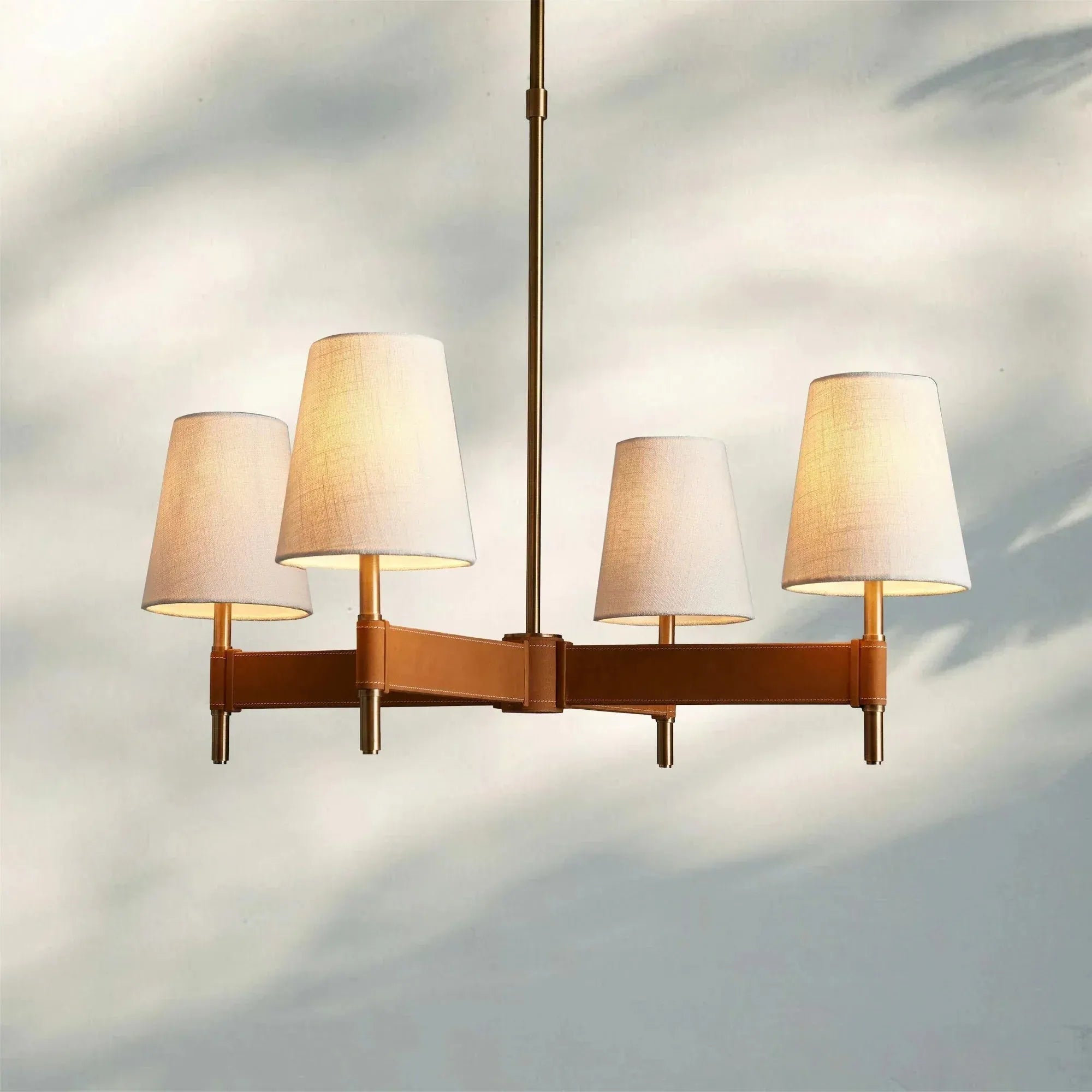 Hasting 4 - Light Cross Chandelier - Blushlighting