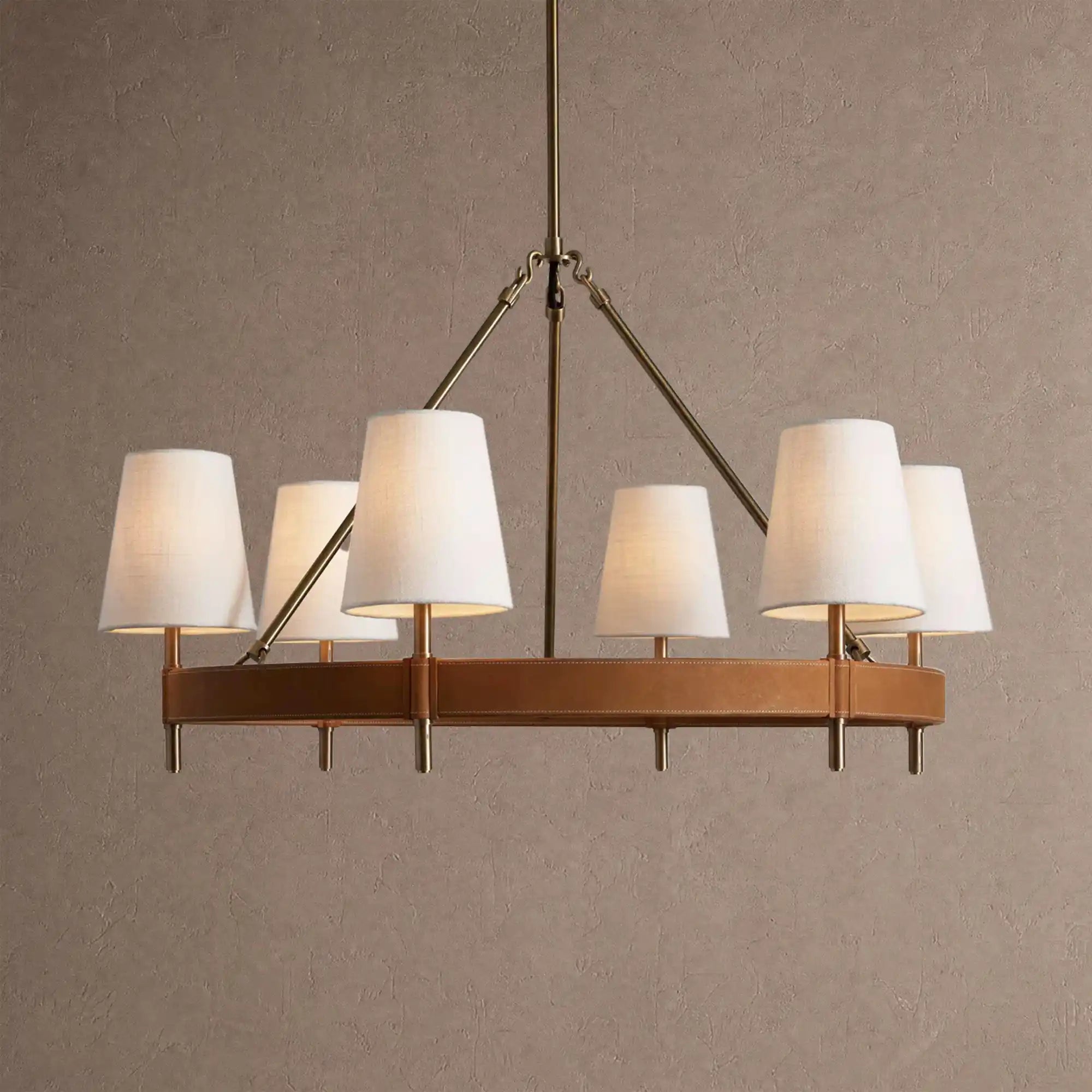 Hasting Round Chandelier 6/8/10-Light - 6-LightBlushlighting