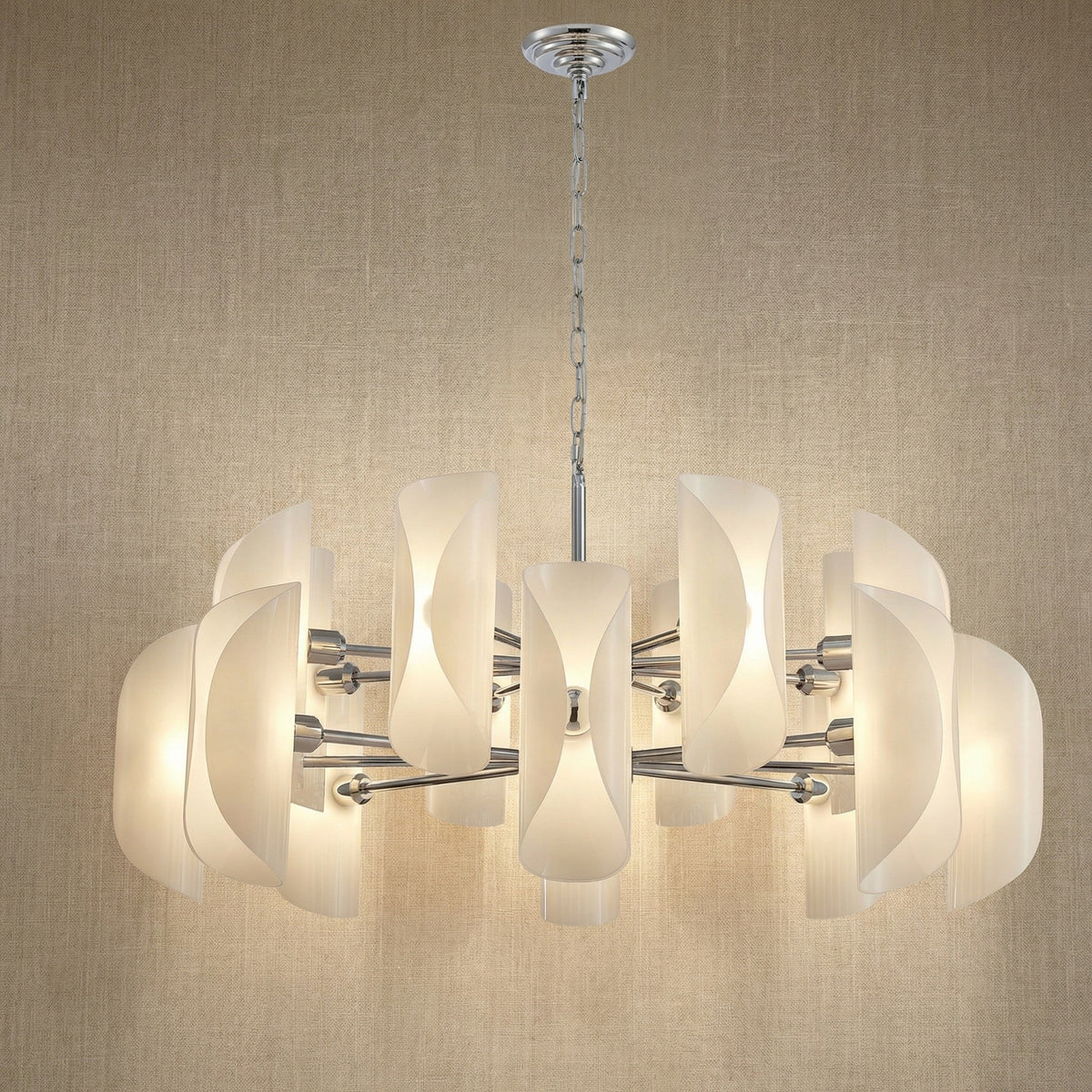Helena Glamorous Glass Light Pendant 39" - Blushlighting