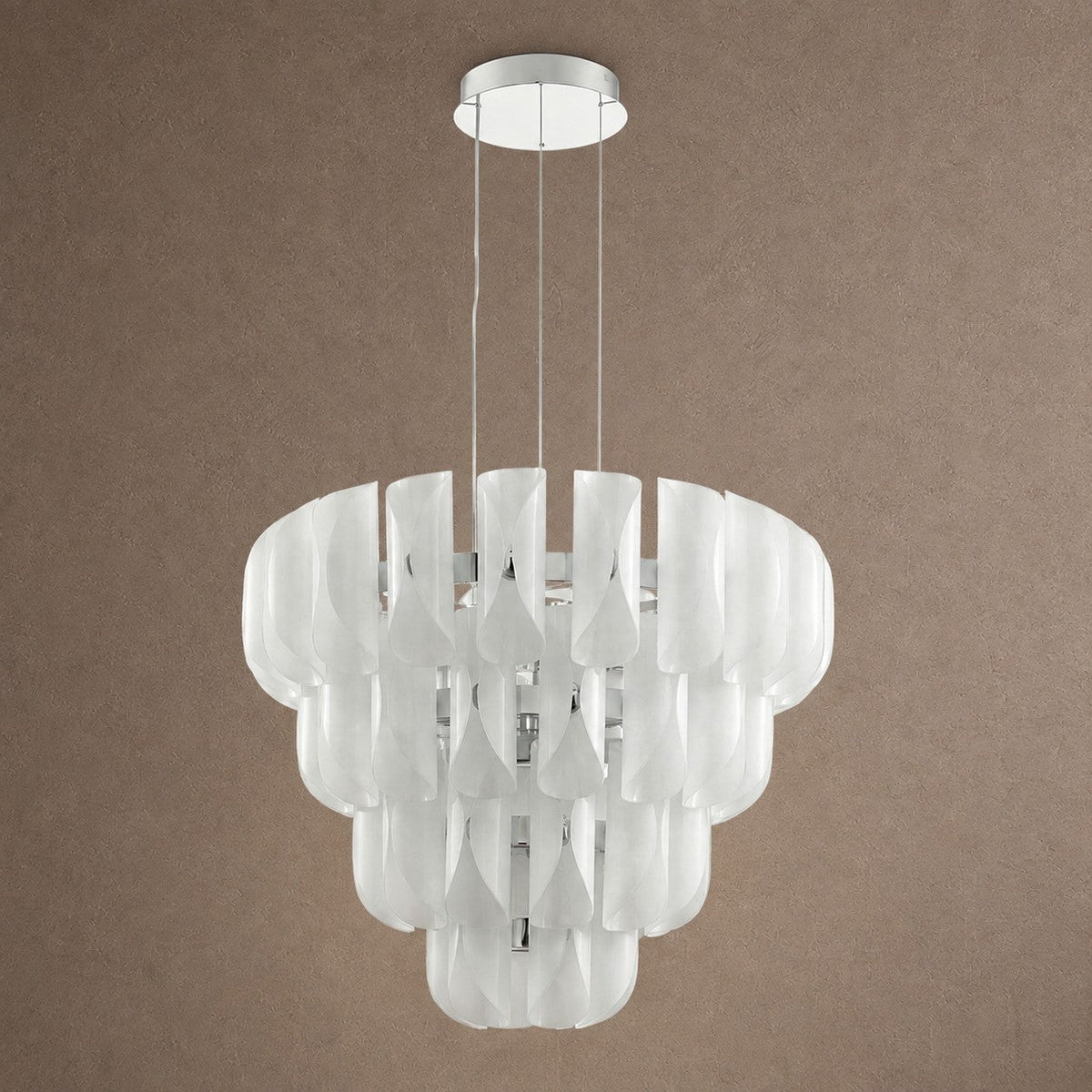 Helena Modern Tiered Glass Chandelier - Blushlighting