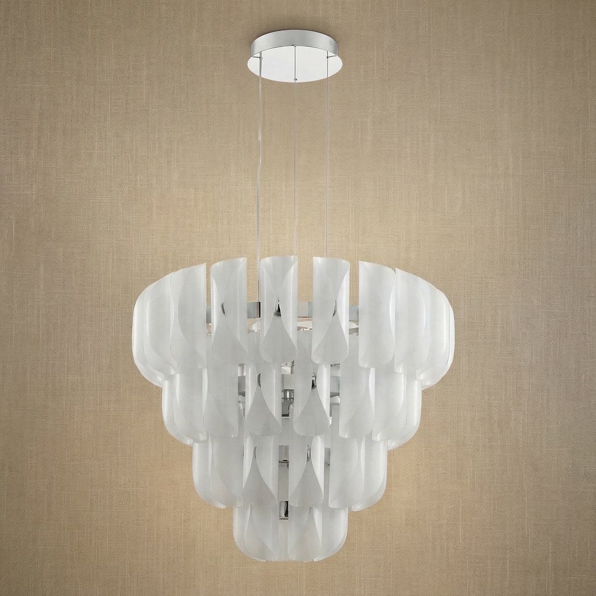 Helena Modern Tiered Glass Chandelier - Blushlighting
