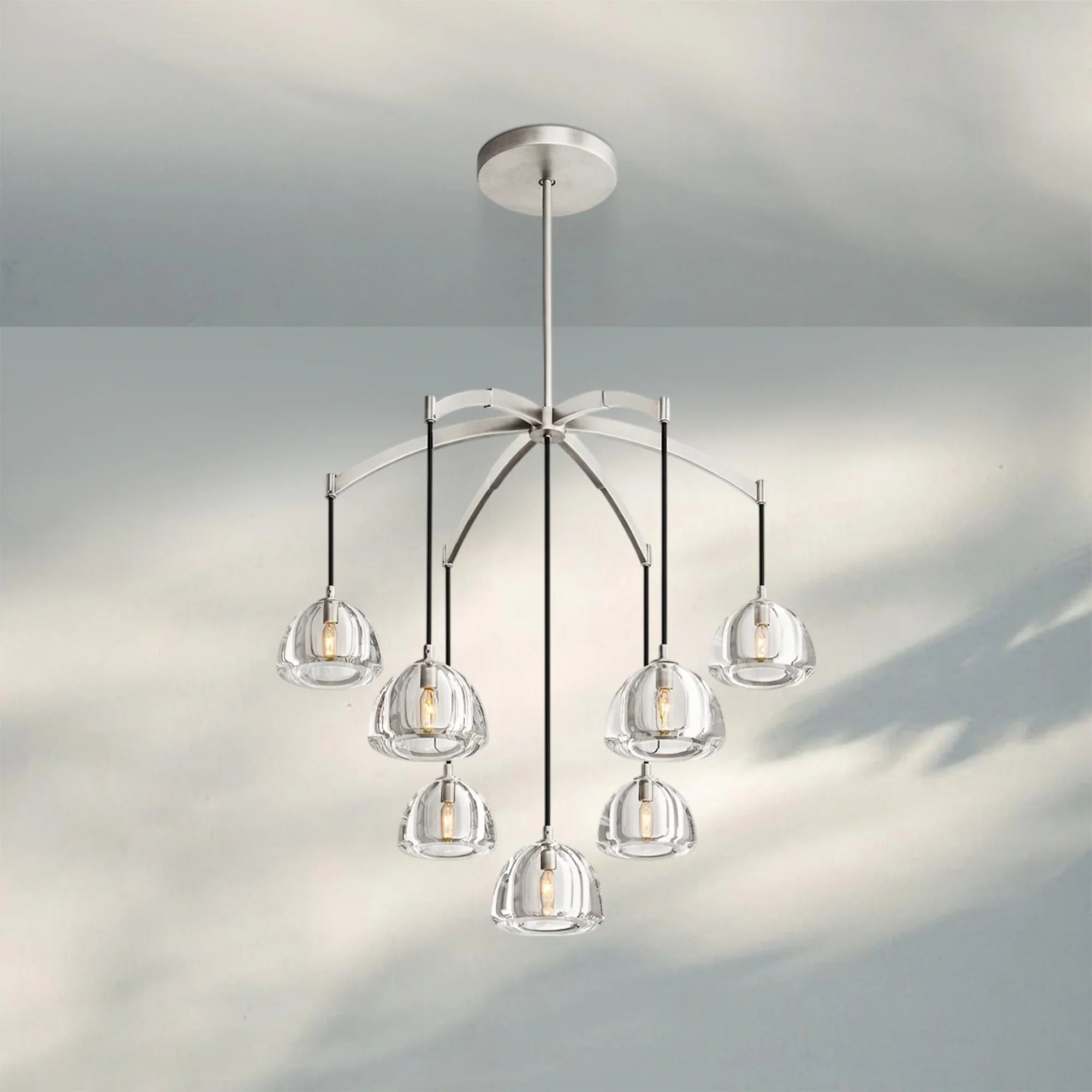 Hemisphare Crystal Round Chandelier 36'' 48'' 60''-Round 36"-Round 60"-