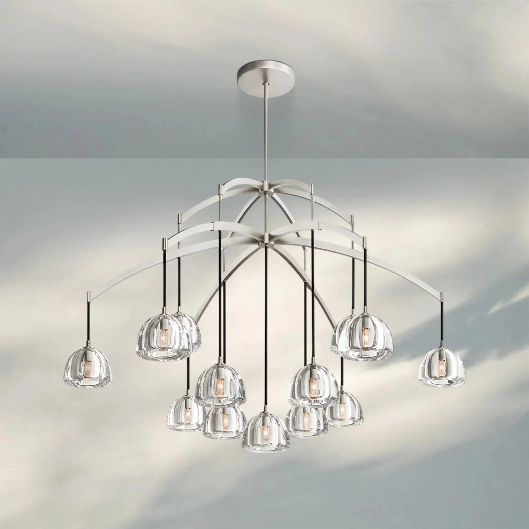 Hemisphare Crystal Round Chandelier 36'' 48'' 60''-Round 60"-Round 60"-