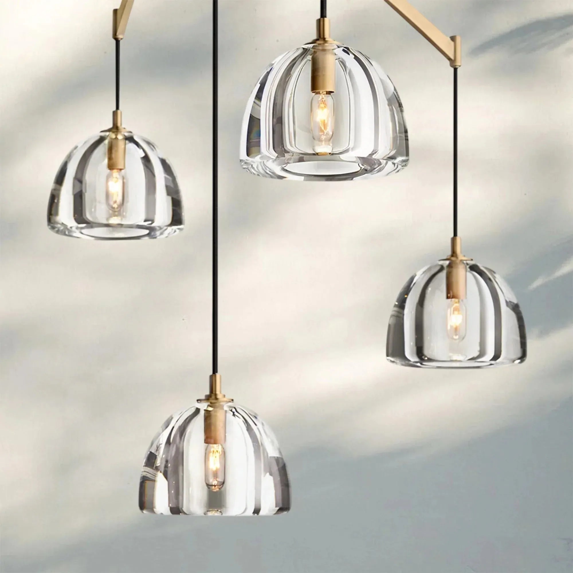 Hemisphare Linear Chandelier 54‘’ 72‘’-