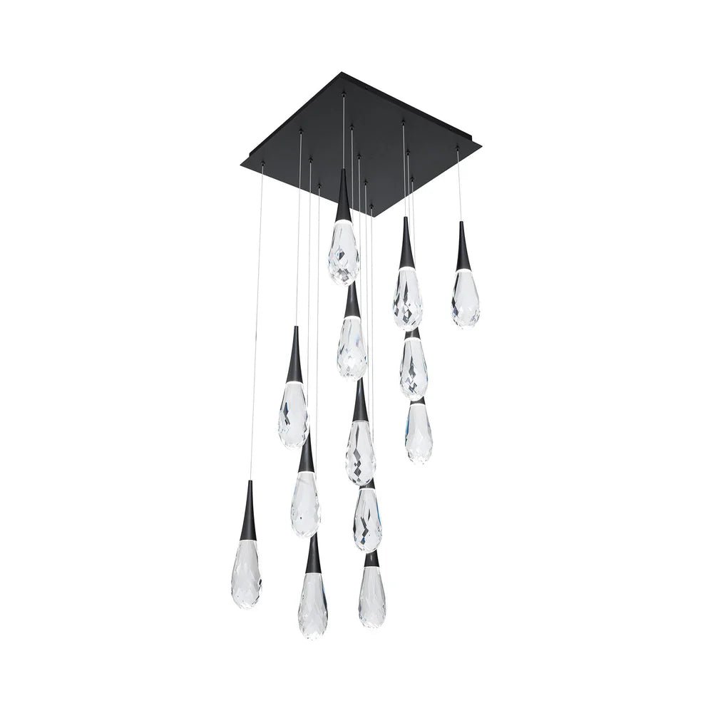 Hibiscus Square LED Multi Pendant Light - Blushlighting