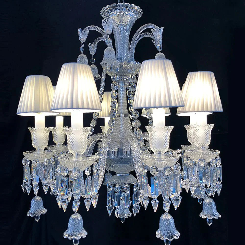 High Quality Lustre Zanith 8 Lights Chandelier - Blushlighting