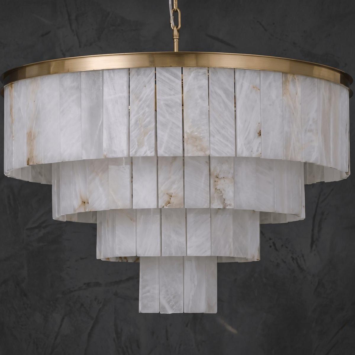 Hollis Modern Alabaster Dining Room Light - D600×H380Blushlighting