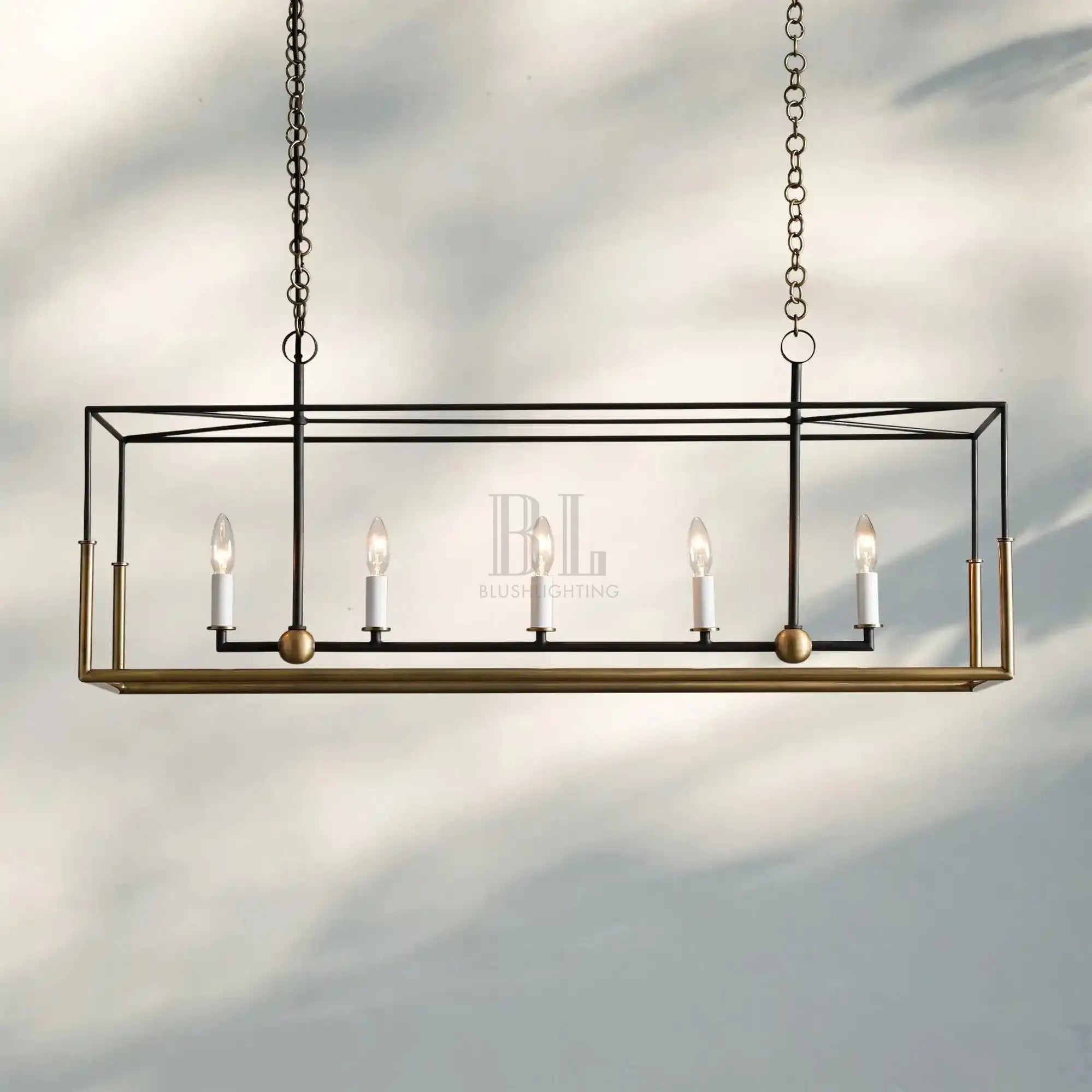 Holt 4/5 Lights Linear Chandelier - Blushlighting