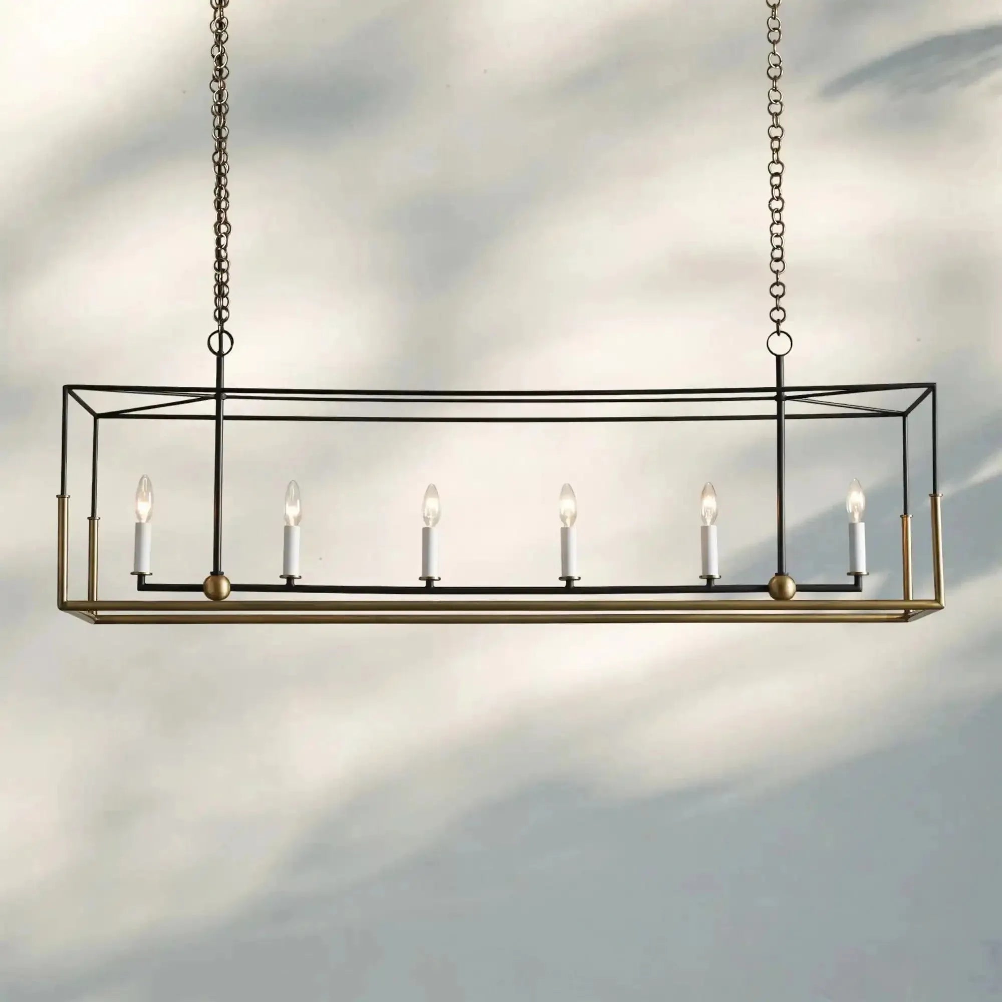 Holt 5/6 Lights Linear Chandelier - 55" 6 - LightBlushlighting