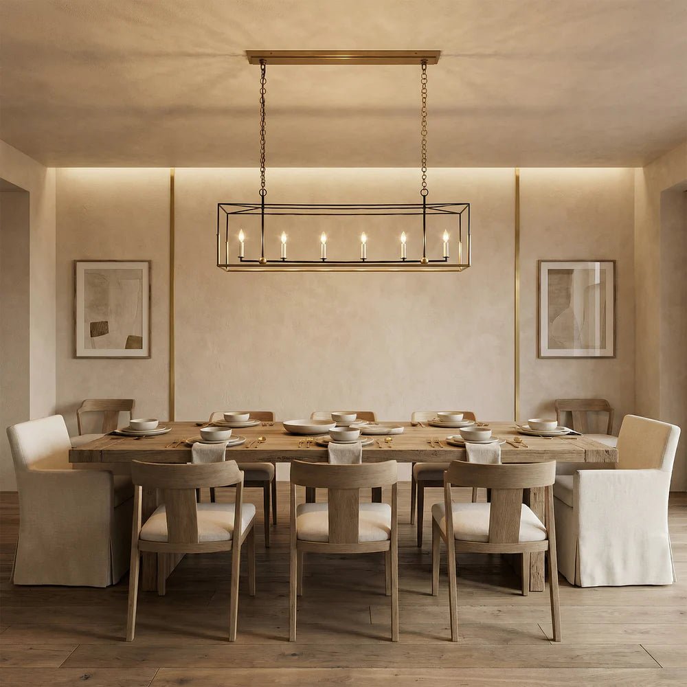 Holt 5/6 Lights Linear Chandelier - 55" 6 - LightBlushlighting