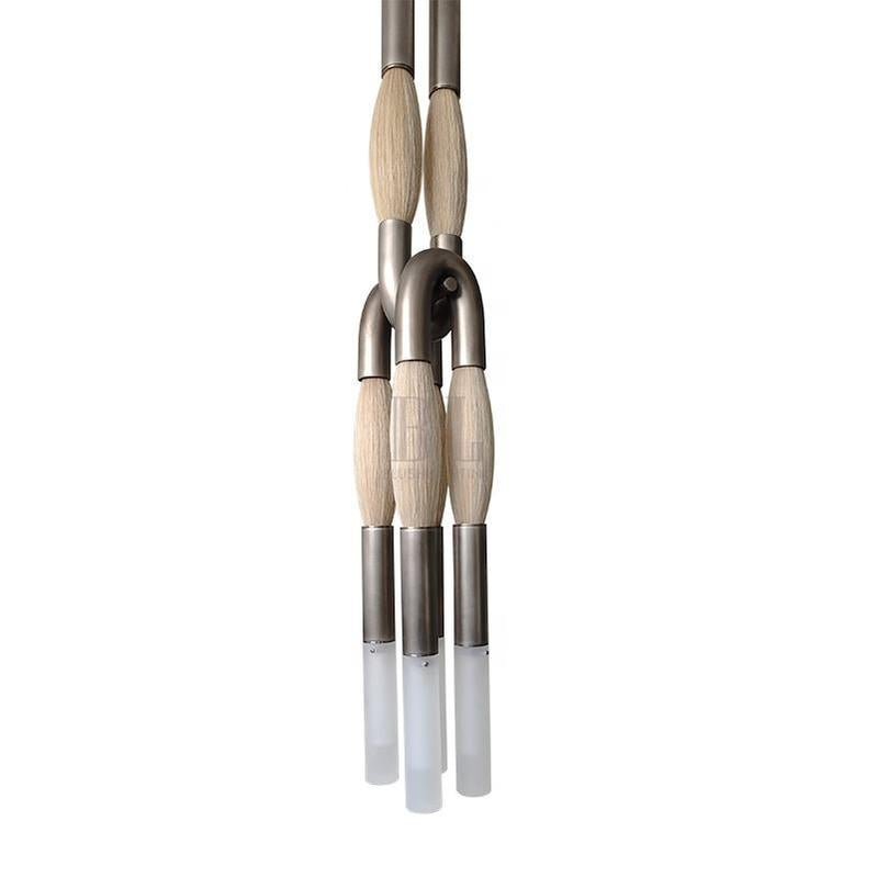 Horsehair Pendant Light - TARNISHED SILVERPALOMINOBlushlighting
