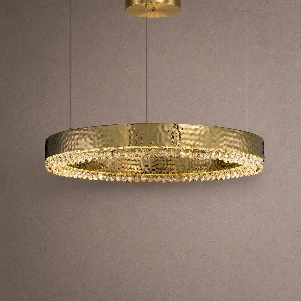 Hudson Crystal Modern Pendant Light - 31" Dia (80 cm)Blushlighting