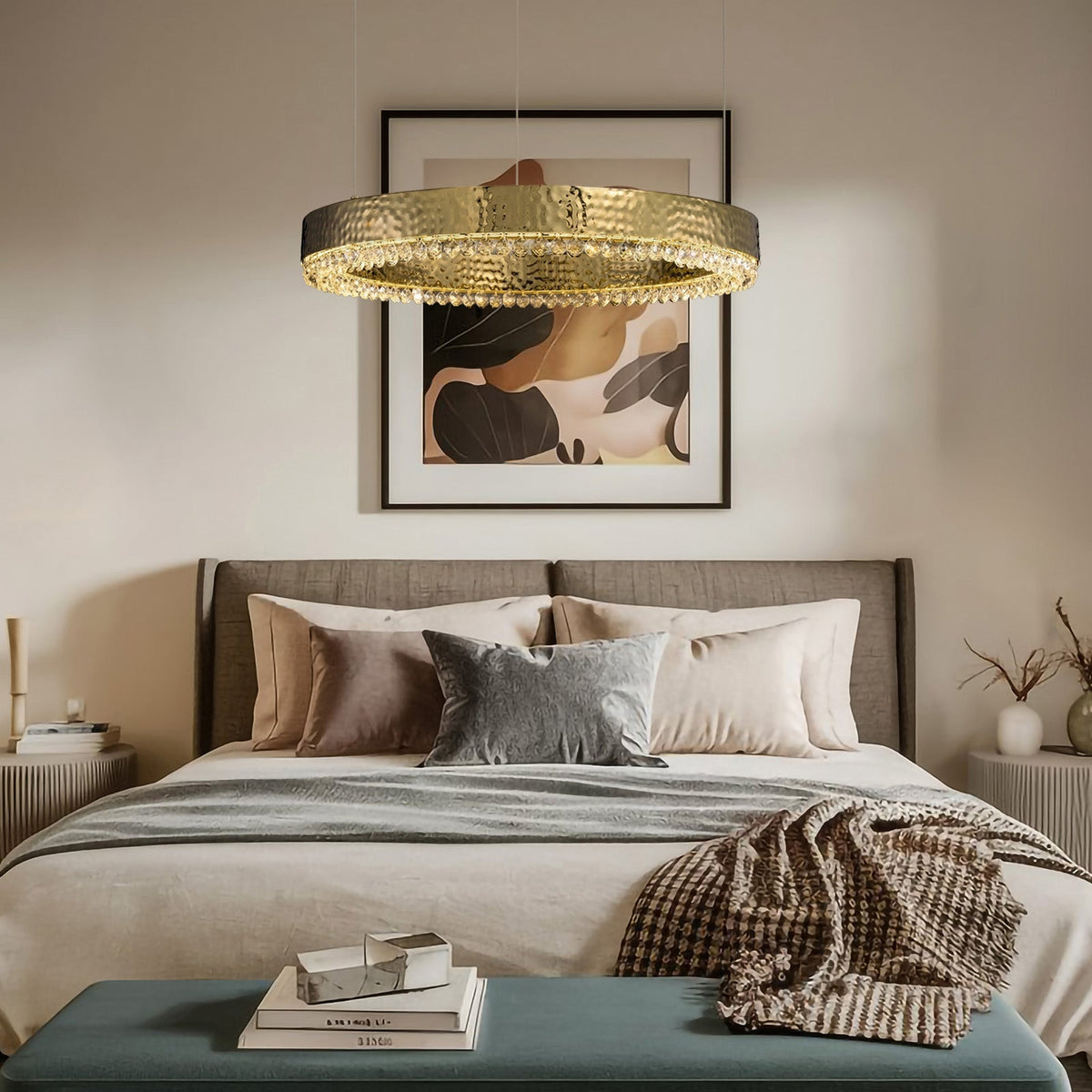 Hudson Crystal Modern Pendant Light - 31" Dia (80 cm)Blushlighting