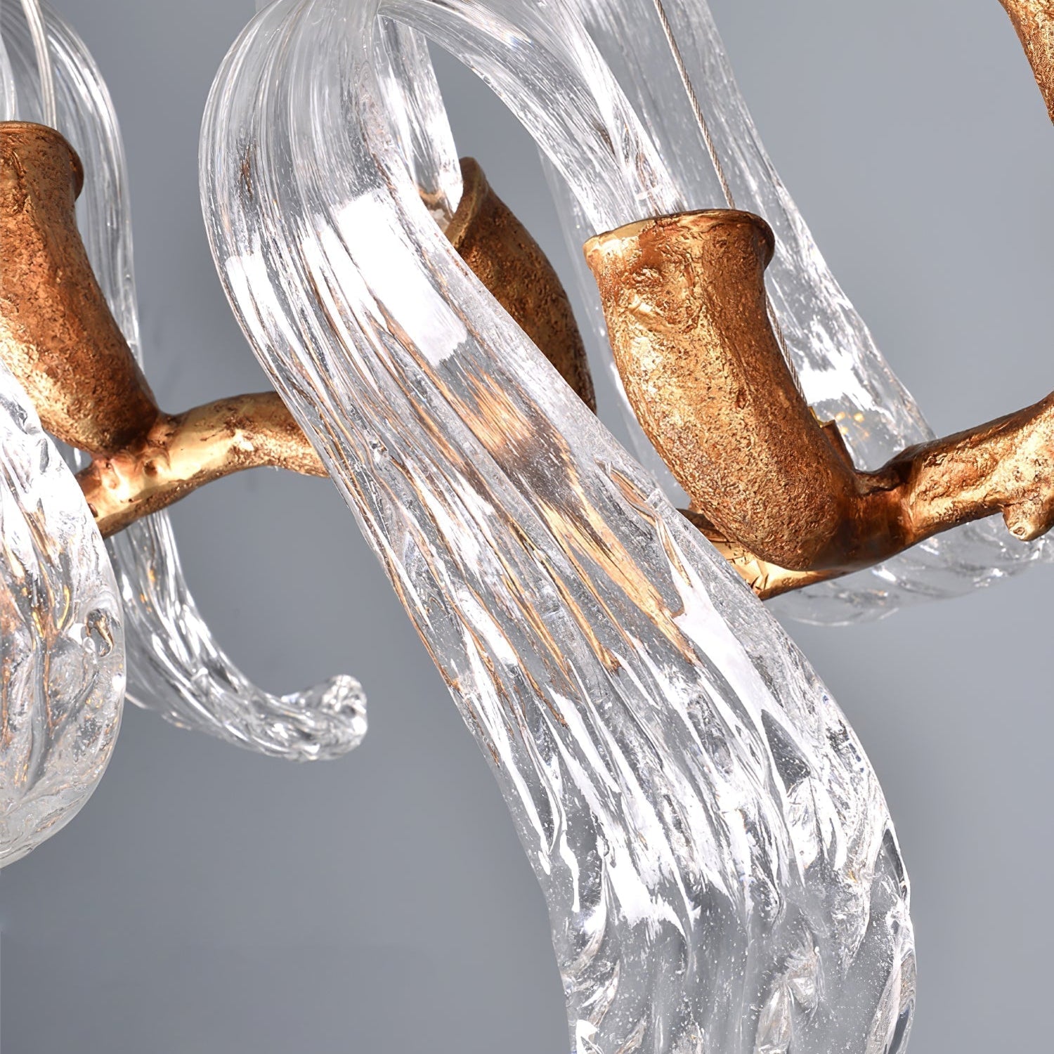 Icarus Wings Horizontal Branch Chandelier - L 39.4″ x W 15.7″ x H 15.7″ / L 100cm x W 40cm x H 40cmBlushlighting